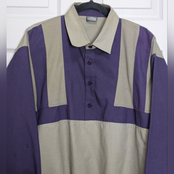 Vintage Sir William for The Tall Man Color Block Top Size 2XLT - Picture 2 of 4